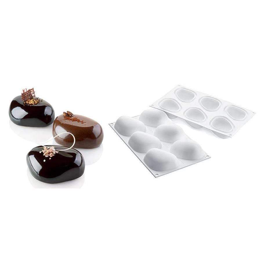 Premium Silikomart™ Zen 100 Silicone Baking Mold for Cakes, Chocolate, Ice Cubes & Desserts - Non-Stick Flexible Bakeware for Home & Professional Chefs