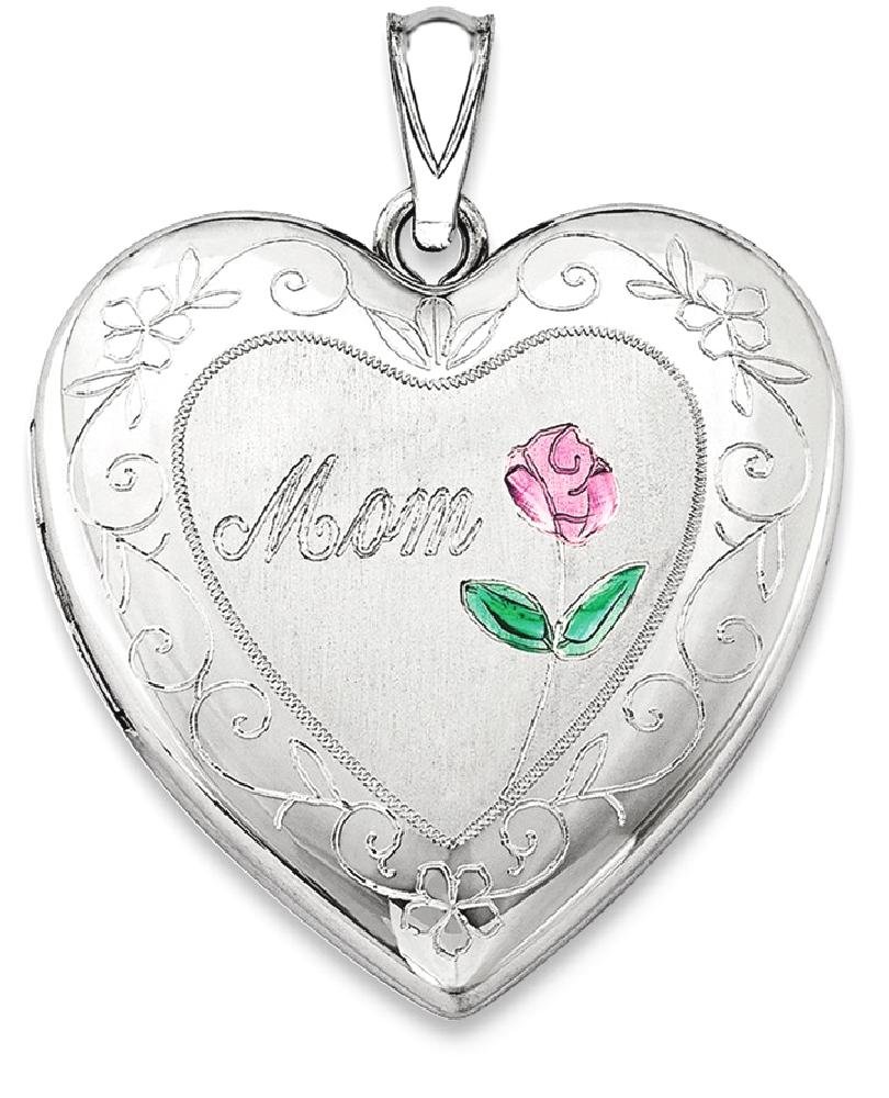 925 Sterling Silver Personalized Photo Locket Necklace for Mom - Heart Shaped Mother's Pendant with Engraving - Perfect Gift for Birthday, Mother's Day & Anniversary | Jewelry for Women, Grandma, Wife