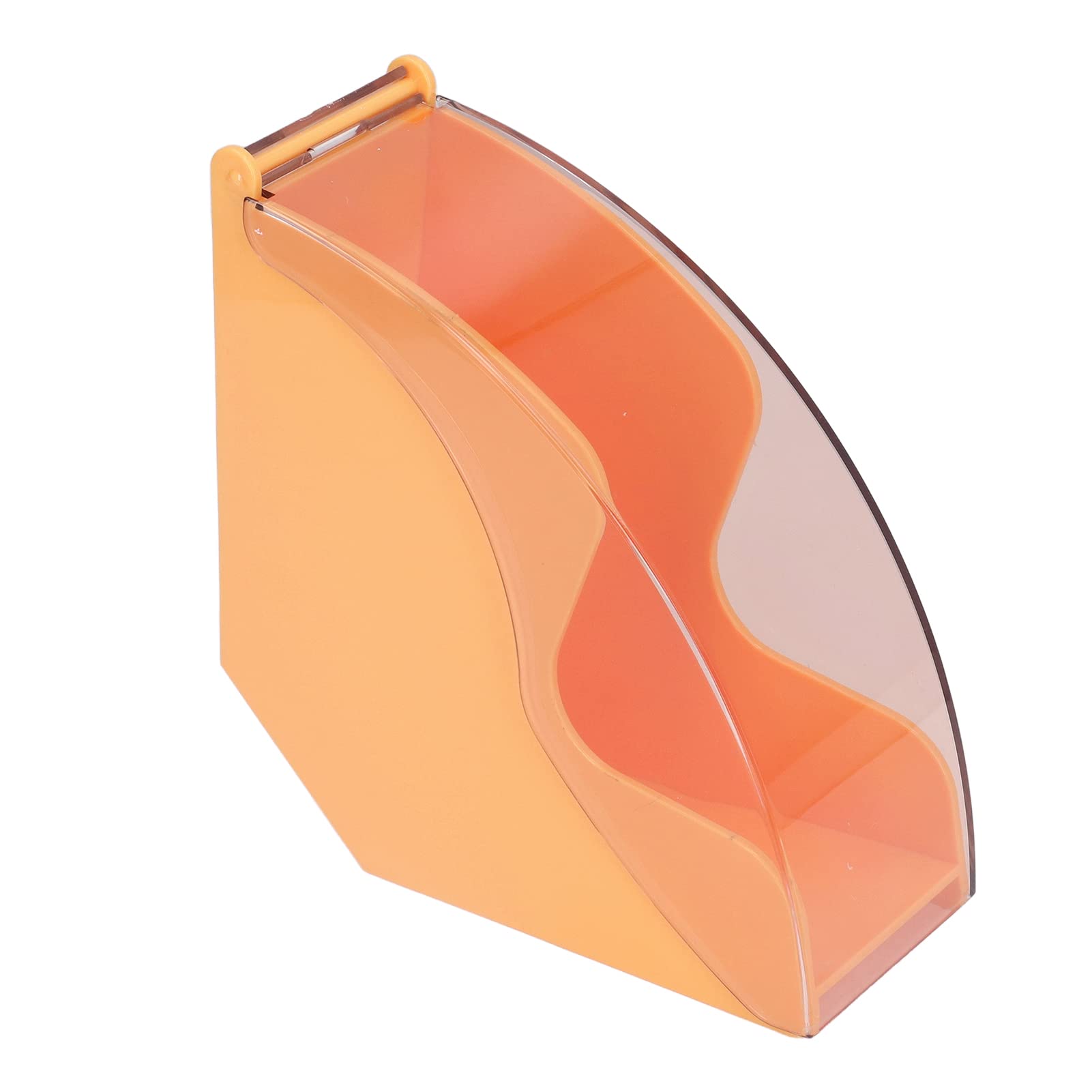 Acrylic Coffee Filter Paper Holder - Rotating Stand for Storage, Dustproof & Space-Saving - Perfect for Home, Office, and Coffee Shops (Yellow)