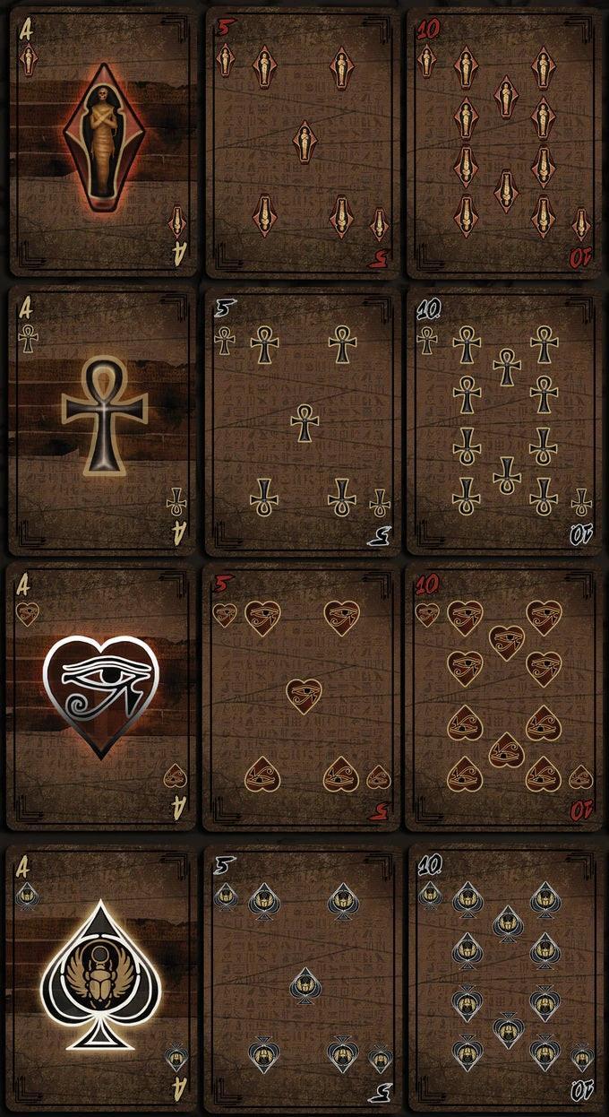 Bicycle Mummies Playing Cards - Premium Egyptian-Themed Deck for Magic Tricks, Poker, and Card Games | Perfect for Halloween, Parties, and Collectors
