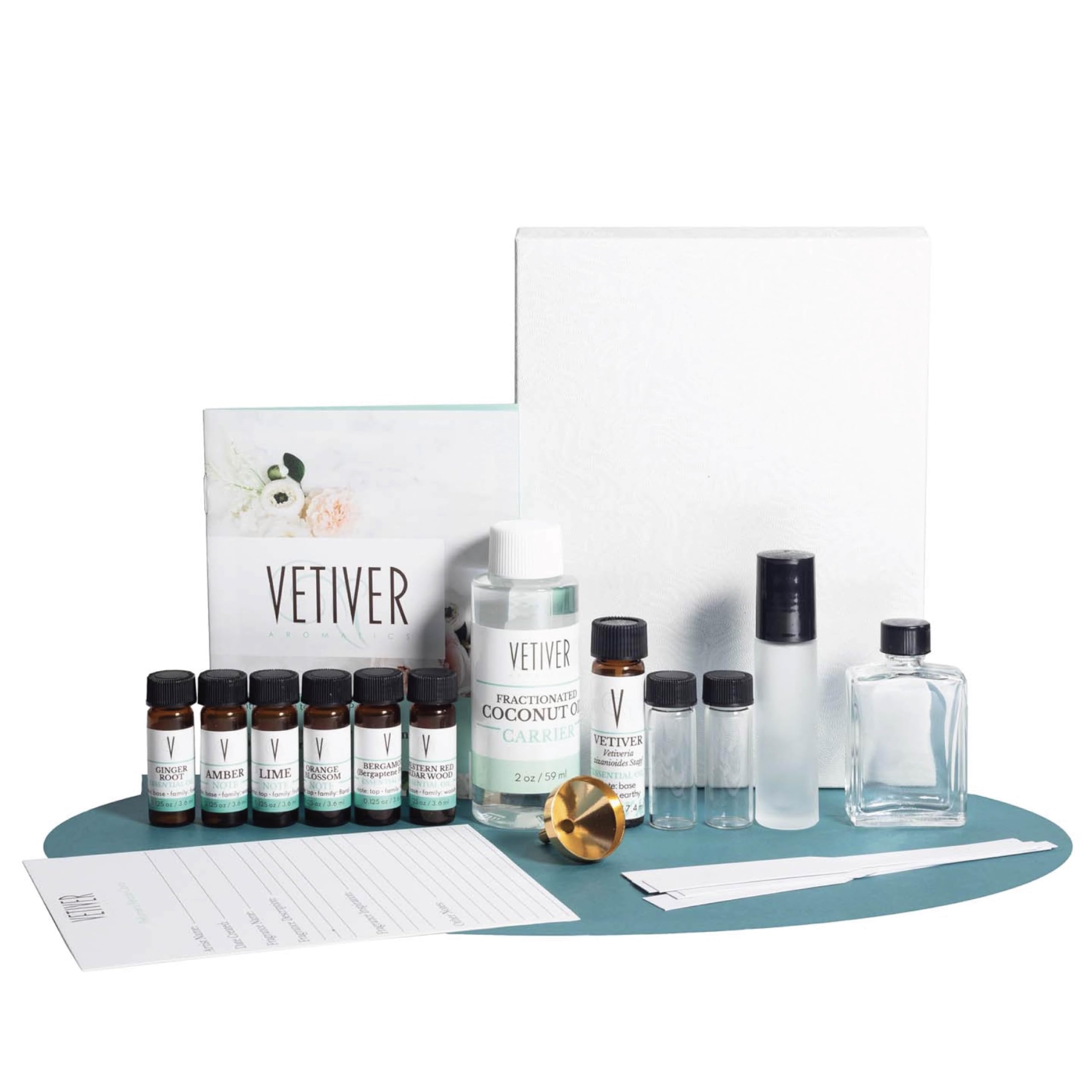 Vetiver Essential Oil Cologne Kit for Men - Natural Aromatherapy & Fragrance Set - Perfect for Grooming, Relaxation & Everyday Use