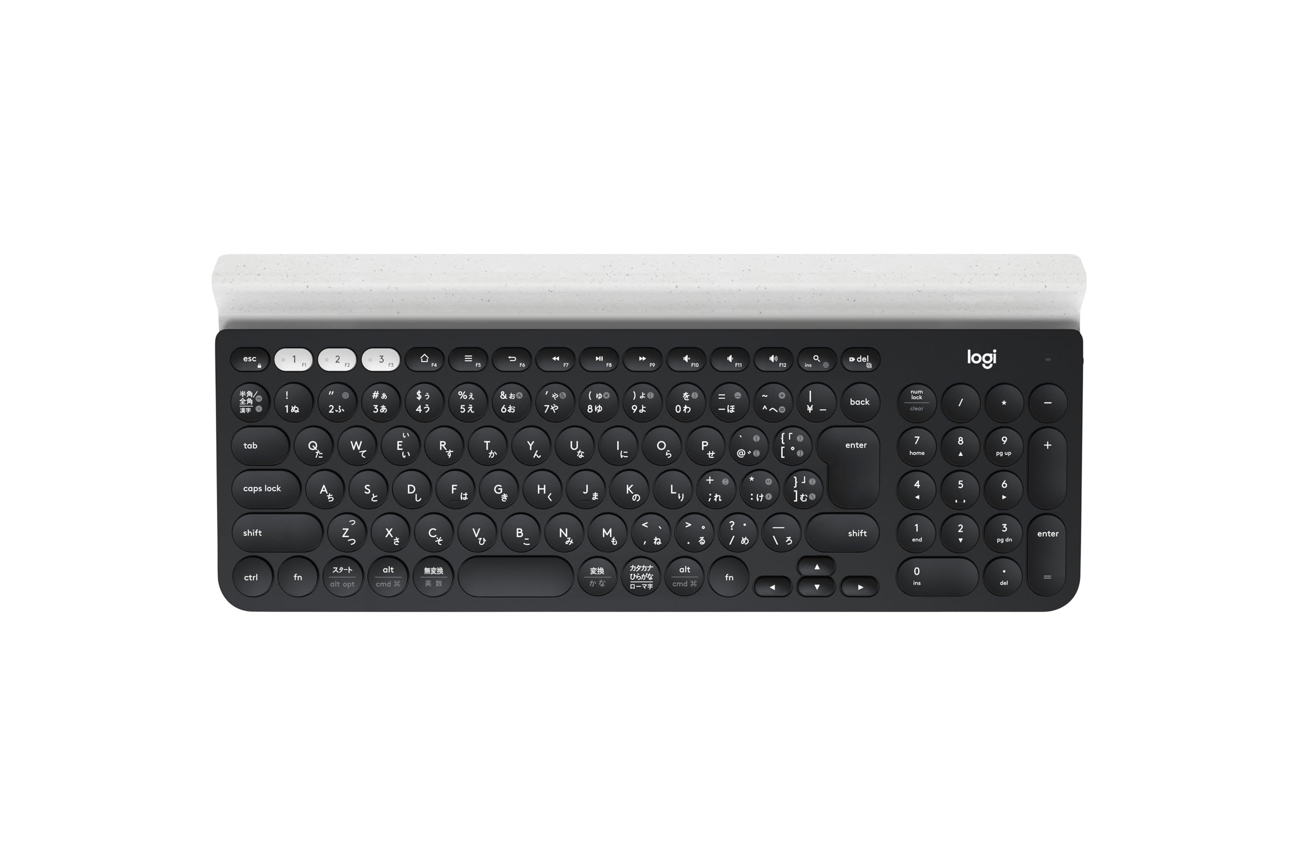 Logitech K780 Multi-Device Wireless Keyboard for PC, Mac, iPad - Bluetooth & USB Connectivity - Ergonomic Design for Home & Office Use