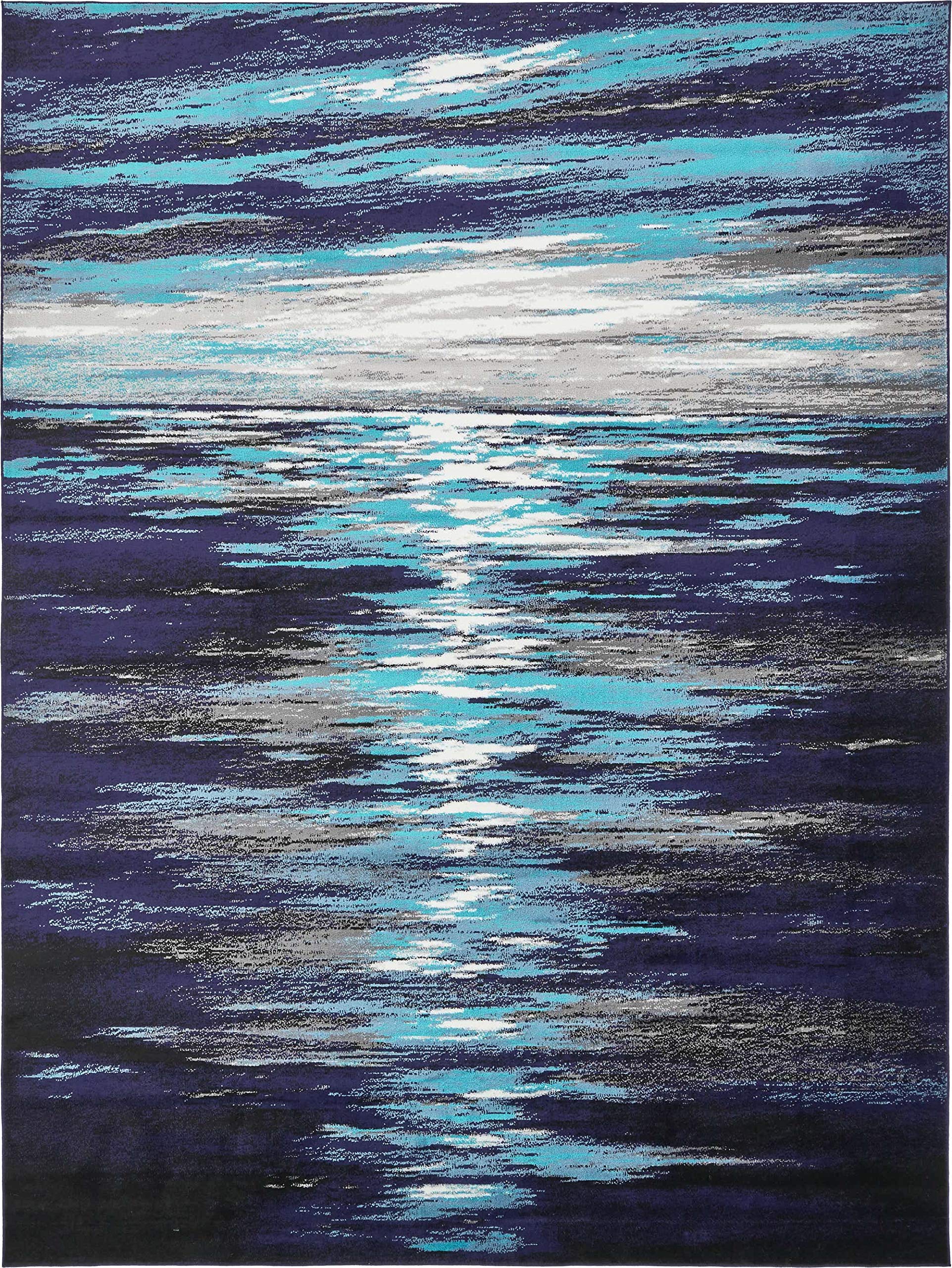 Unique Loom Metro Collection Area Rug 9' x 12' 2