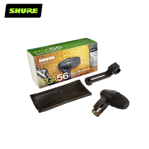 Shure PGA56 LC Cardioid Dynamic Microphone for Snare Drums & Toms - Professional Studio & Live Performance Instrument Mic
