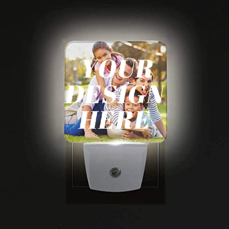 Custom Photo LED Night Light - Auto Sensor for Bedroom, Bathroom & Nursery