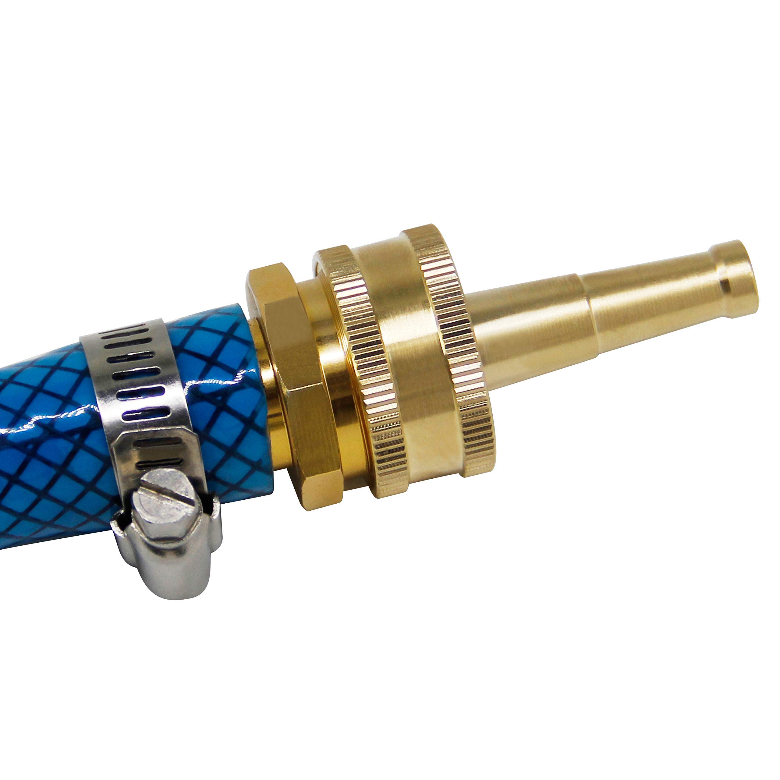 Twinkle Star 2 Pack Brass High Pressure Hose Nozzle - Heavy Duty Water Spray Nozzle with Jet Sweeper Function for Garden, Car Washing & Outdoor Cleaning (Model: TWIS3431)