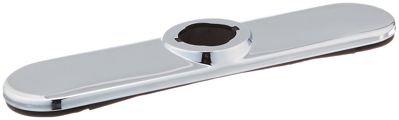 Moen 123244 Chrome Deck Plate - Stainless Steel Faucet Cover for Outdoor Showers, Pools & Patios - Weatherproof & Durable Design