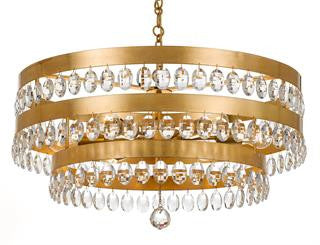 Sarahi Chandelier - Elegant Crystal Ceiling Light Fixture for Dining Room, Living Room & Bedroom | Modern Luxury Lighting for Home Decor & Interior Design