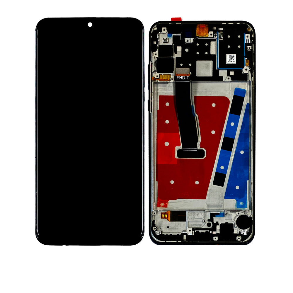Refurbished Huawei P30 Lite / Nova 4E LCD Screen Assembly with Frame (4GB RAM, Midnight Black) - Replacement Part for DIY Phone Repair | Perfect for Cracked or Damaged Displays
