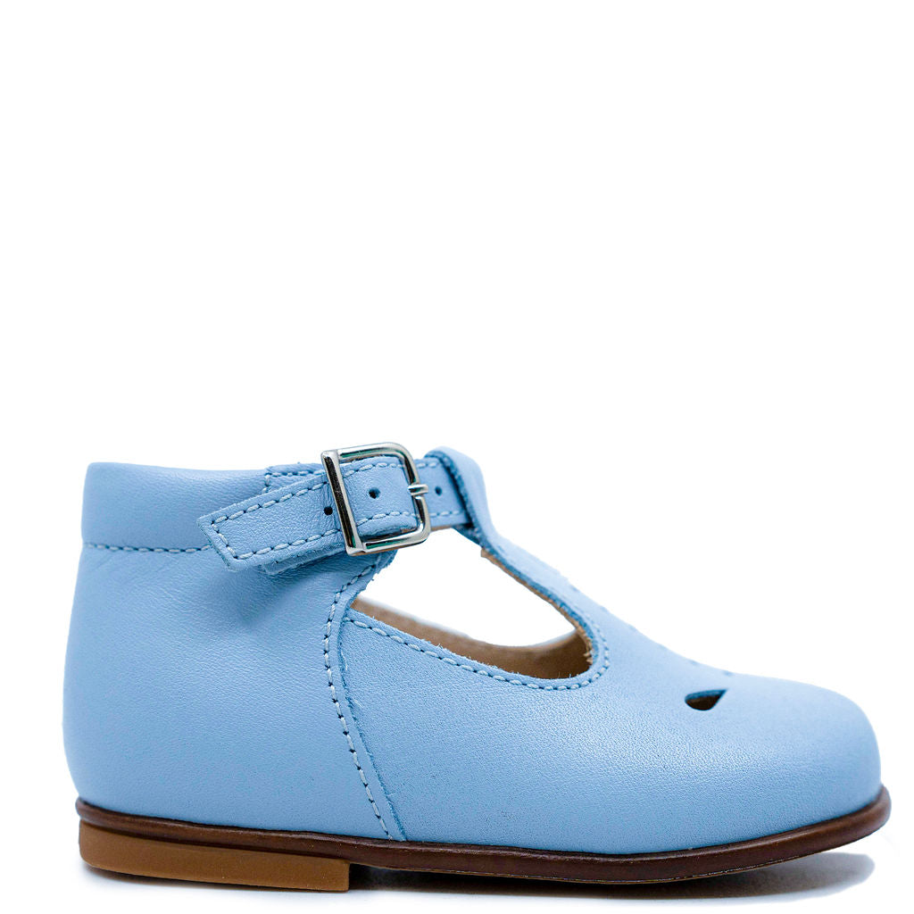 Beberlis Sky Perforated T-Strap Baby Shoes - Breathable Comfort for Crawling & First Steps | Perfect for Infants, Toddlers & Special Occasions
