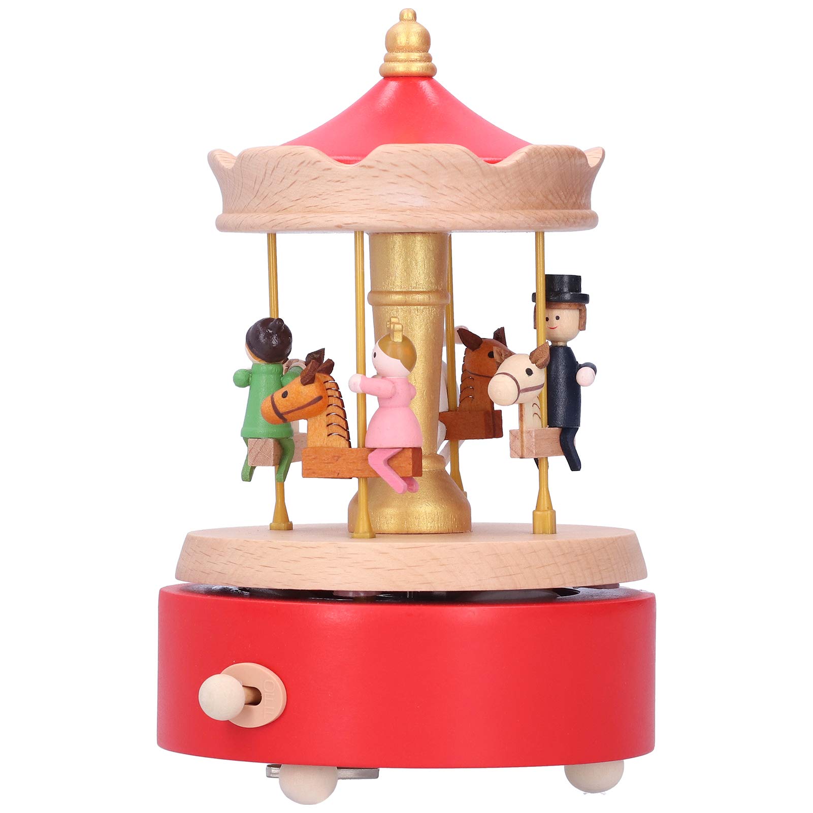 Wooden Horse Music Box - Handcrafted Desktop Ornament with Melody, Perfect Birthday Gift for Home, Office, Bedroom & Living Room Decoration | Ideal for Relaxation, Gifts & Display
