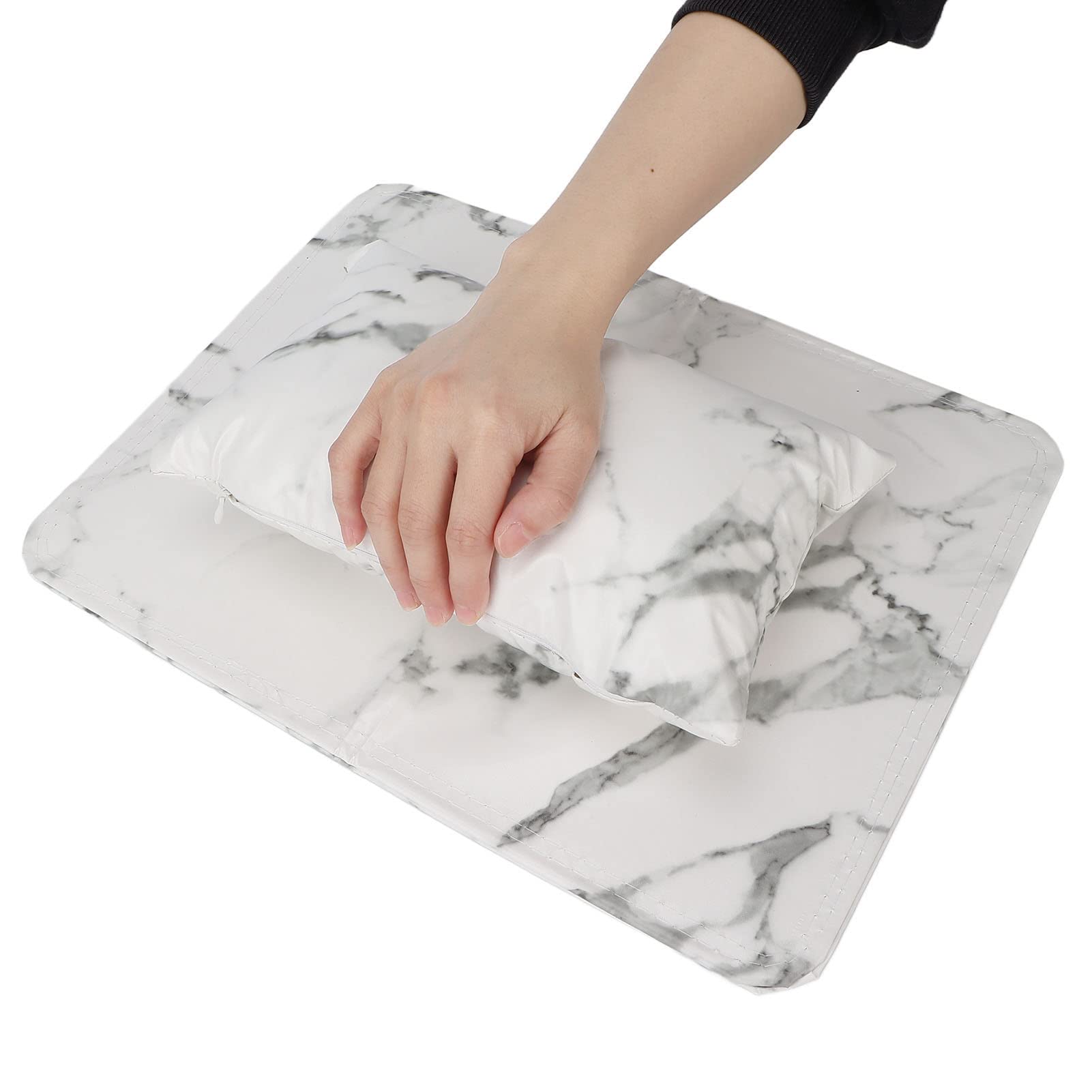 Premium Nail Art Hand Pillow - Detachable & Washable PU Leather Manicure Cushion for Nail Artists | Perfect for Salon, Home Manicures & Nail Art Practice