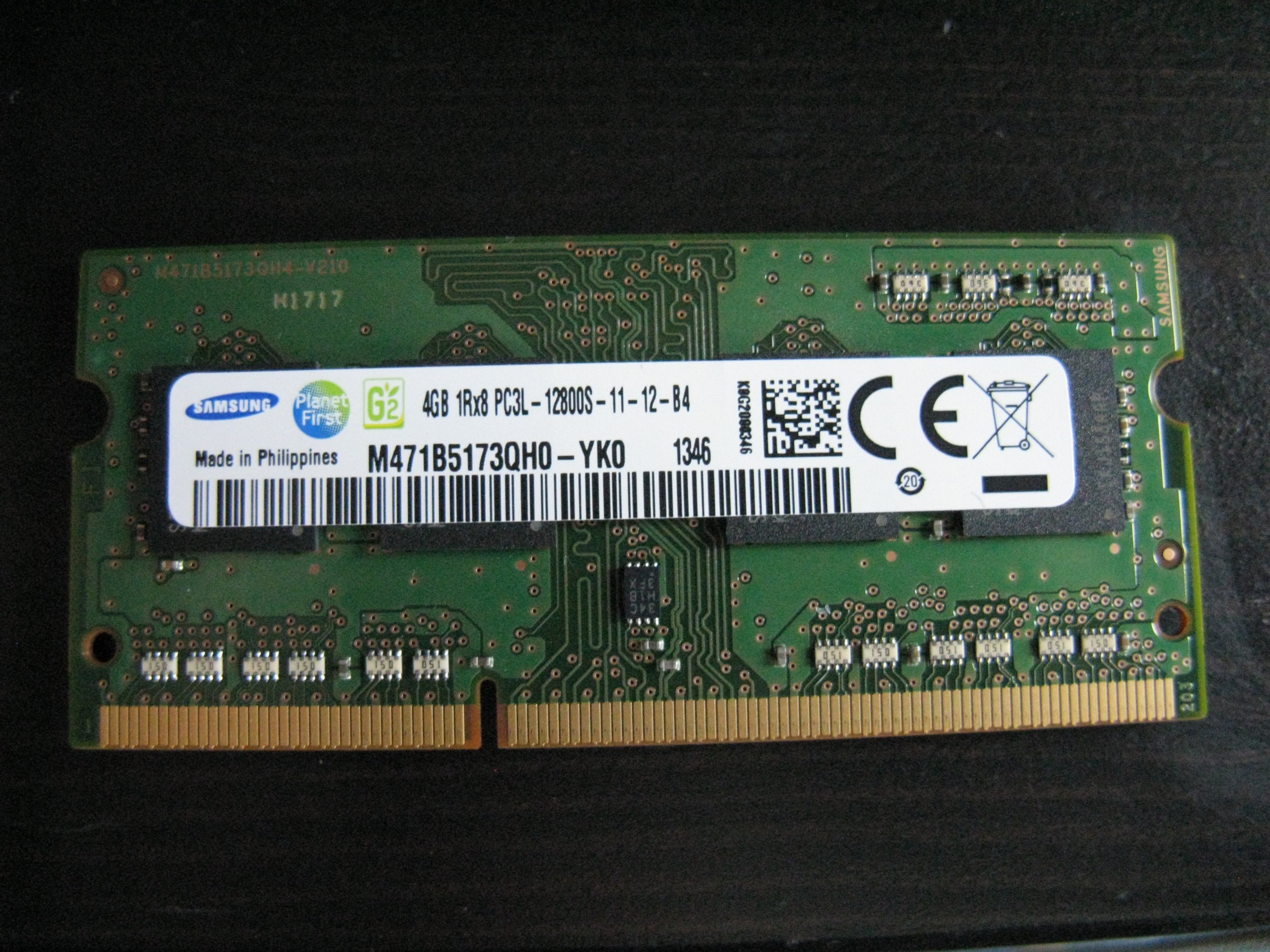 Toshiba 4GB DDR3L-1600MHz SODIMM Laptop RAM (1x4GB, PC3L-12800, PN: PA5104U-1M4G) - Upgrade Memory for Notebooks, Ultrabooks & Mini PCs - Boost Performance for Work, Gaming & Multitasking