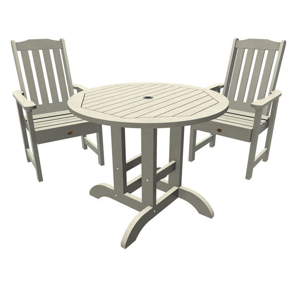 Springville 3-Piece Round Outdoor Dining Set - Patio, Garden, Backyard Furniture for Relaxing & Entertaining