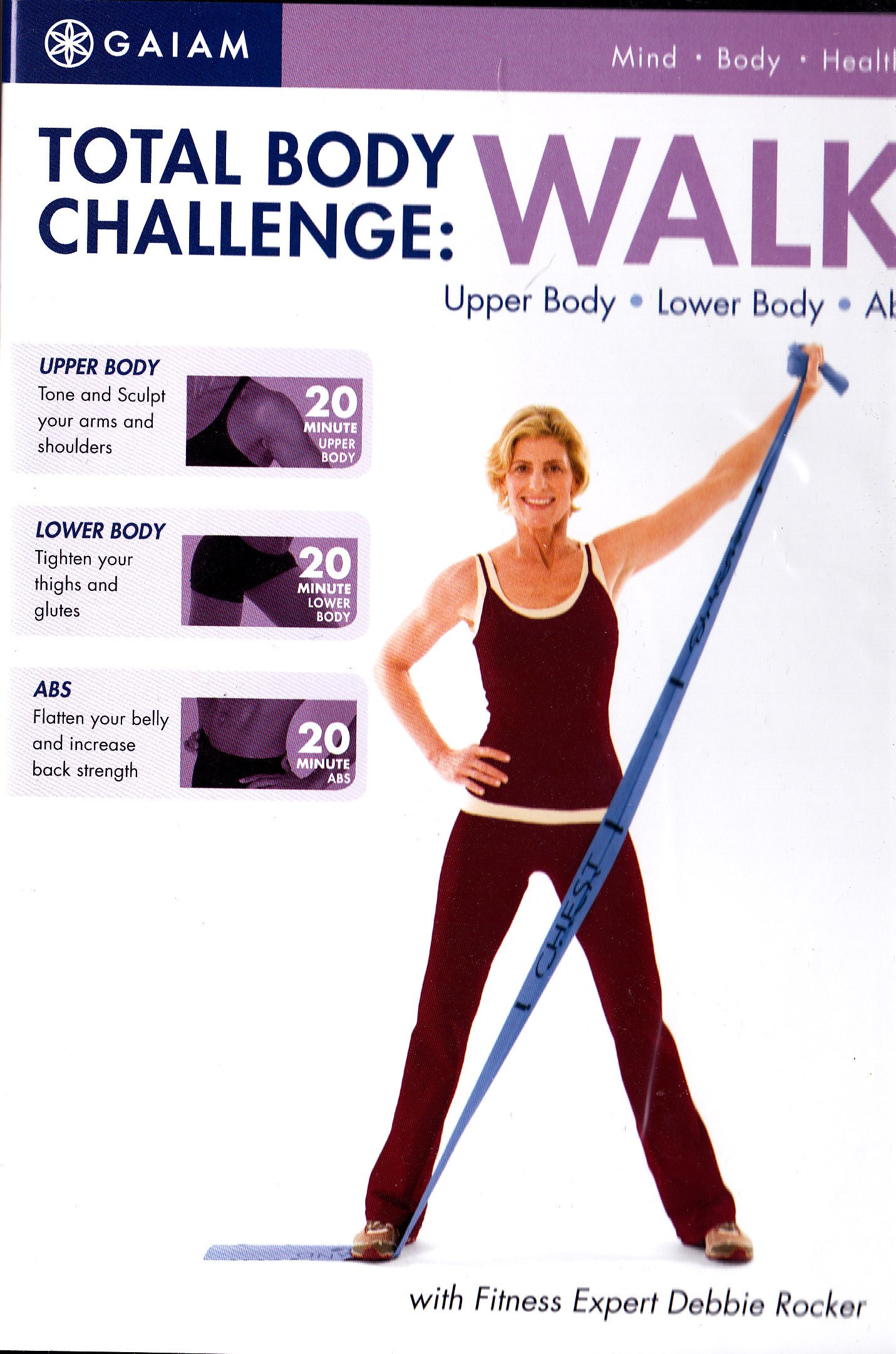 Total Body Challenge: Walk - Upper Body, Lower Body, Abs Workout DVD Set (2 Discs) | Home Fitness Exercise for Weight Loss & Toning | Perfect for Beginners & Seniors