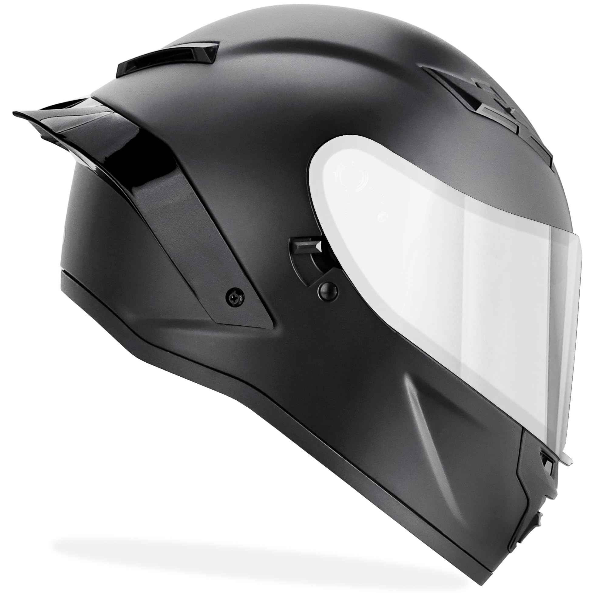 GDM Demon Full Face Motorcycle Helmet - DOT Approved Safety Gear for Street Bikes & Racing - Perfect for Cruising, Commuting & Track Days
