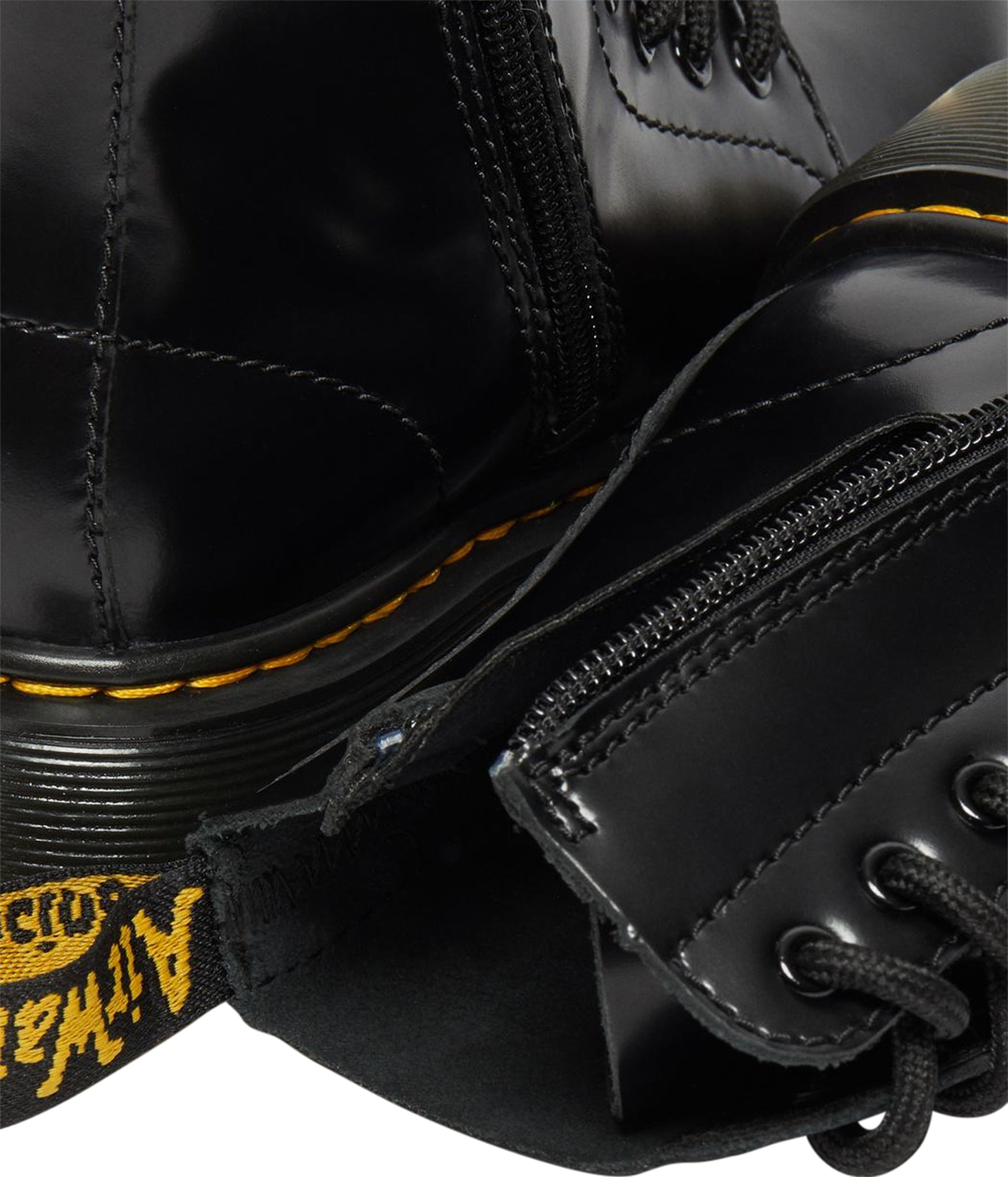 Dr. Martens 1460 Pascal Bex Leather Lace-Up Boots for Youth - Classic Black Leather Ankle Boots with Air-Cushioned Sole | Perfect for School, Street Fashion & Everyday Wear