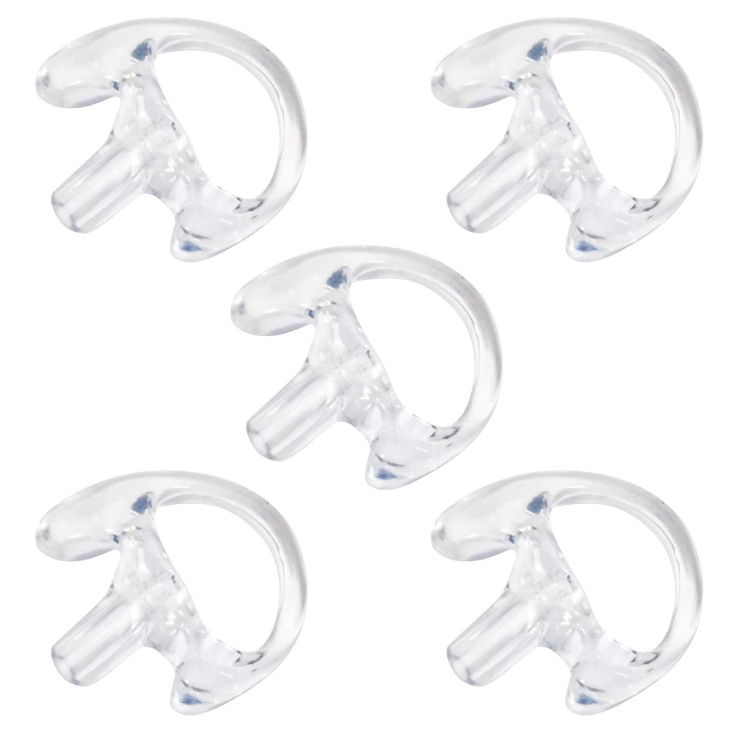Clear RIGHT Medium Replacement Earmold Earbud for Two Way Radios - Compatible with Motorola, Kenwood & More - Secure Fit for Clear Communication - Perfect for Construction, Security & Outdoor Activities