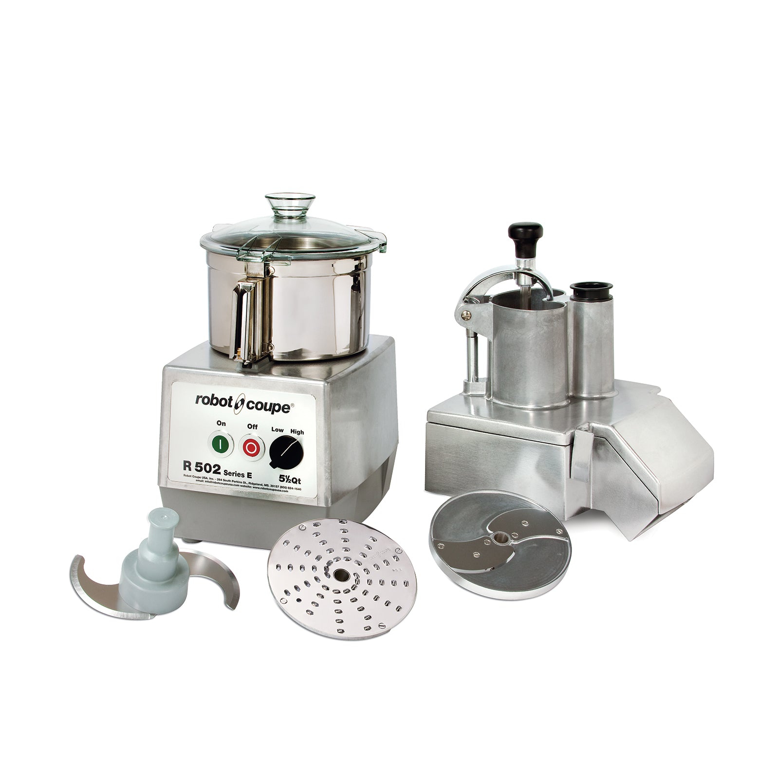 Robot Coupe 5.5L Commercial Food Processor - 3HP Continuous Feed Heavy Duty Kitchen Appliance for Restaurants & Catering