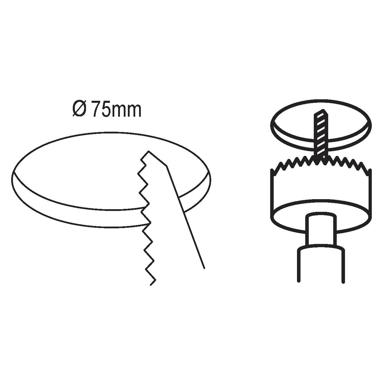 Eglo Fueva 5 Black LED Recessed Ceiling Light 8.6cm - Ultra Thin Modern Downlight for Kitchen, Bathroom & Hallway Lighting