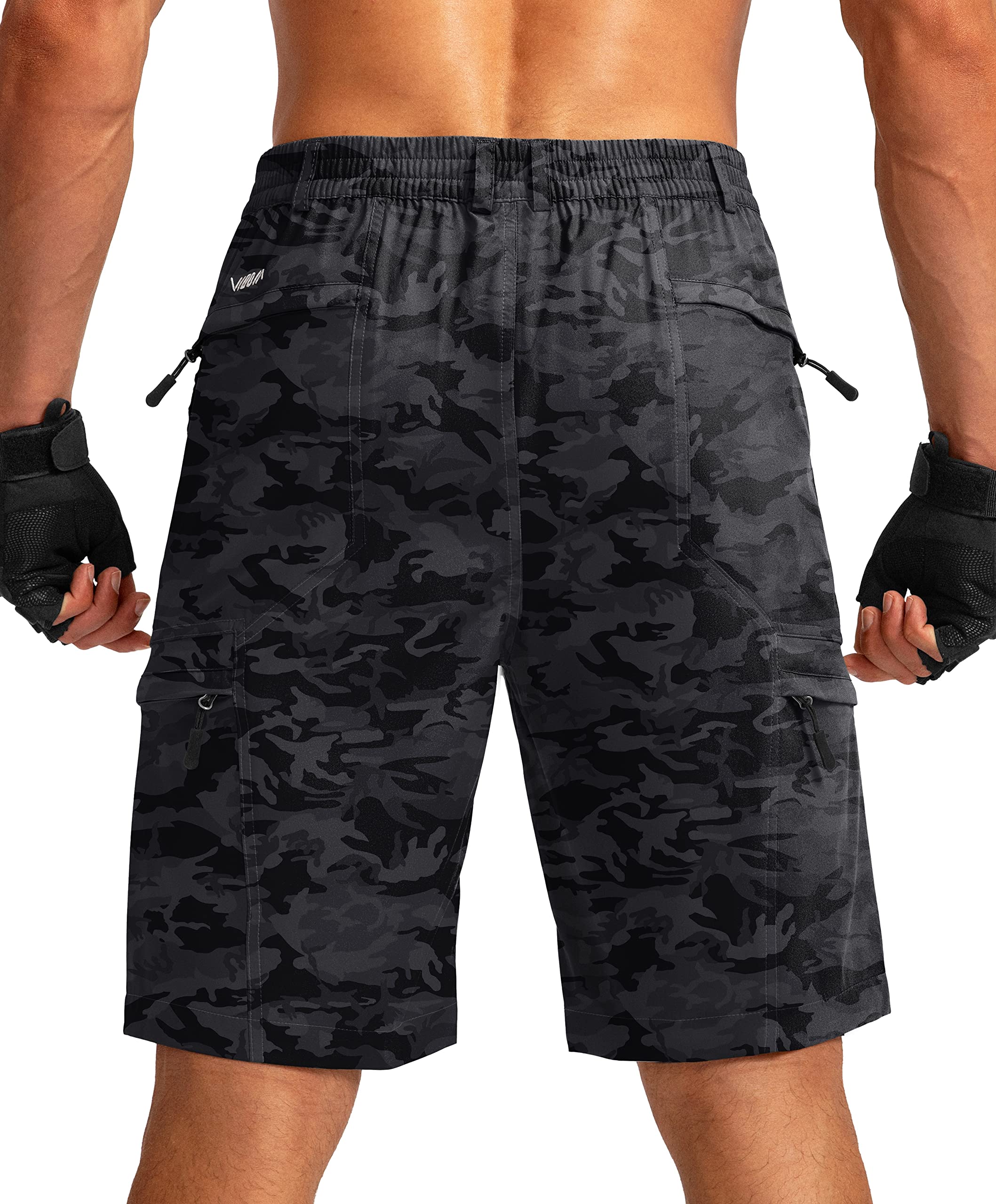 Viodia Men's Quick Dry Hiking Cargo Shorts with 6 Pockets - Lightweight Stretch Outdoor Shorts for Fishing, Golf & Camping | Perfect for Summer Adventures & Active Lifestyles