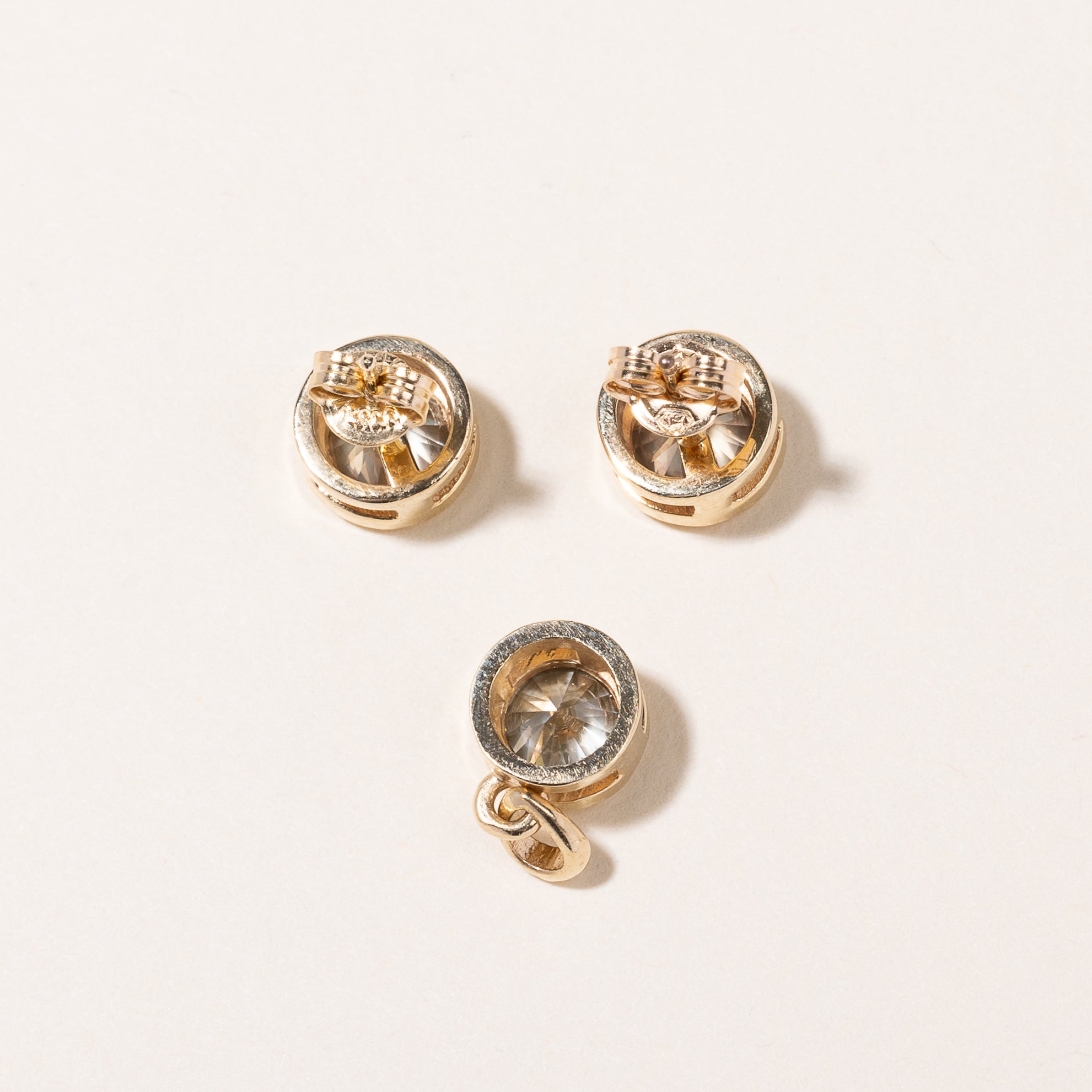 18K Yellow Gold Fancy Brown Diamond Earrings & Pendant Set | 2.34ctw 0.93ct | Luxury Jewelry Gift for Women | Anniversary, Birthday, Valentine's Day