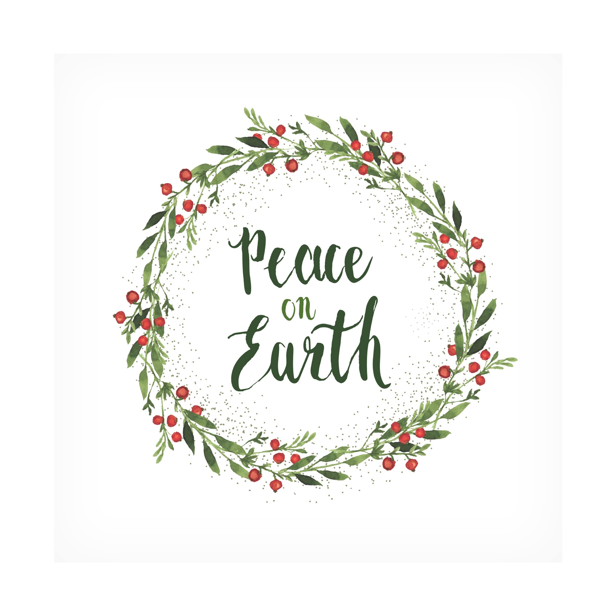 Deborah Knudson 'Peace On Earth' Canvas Wall Art Print - Modern Home Decor for Living Room, Bedroom & Office - Trademark Fine Art Collection