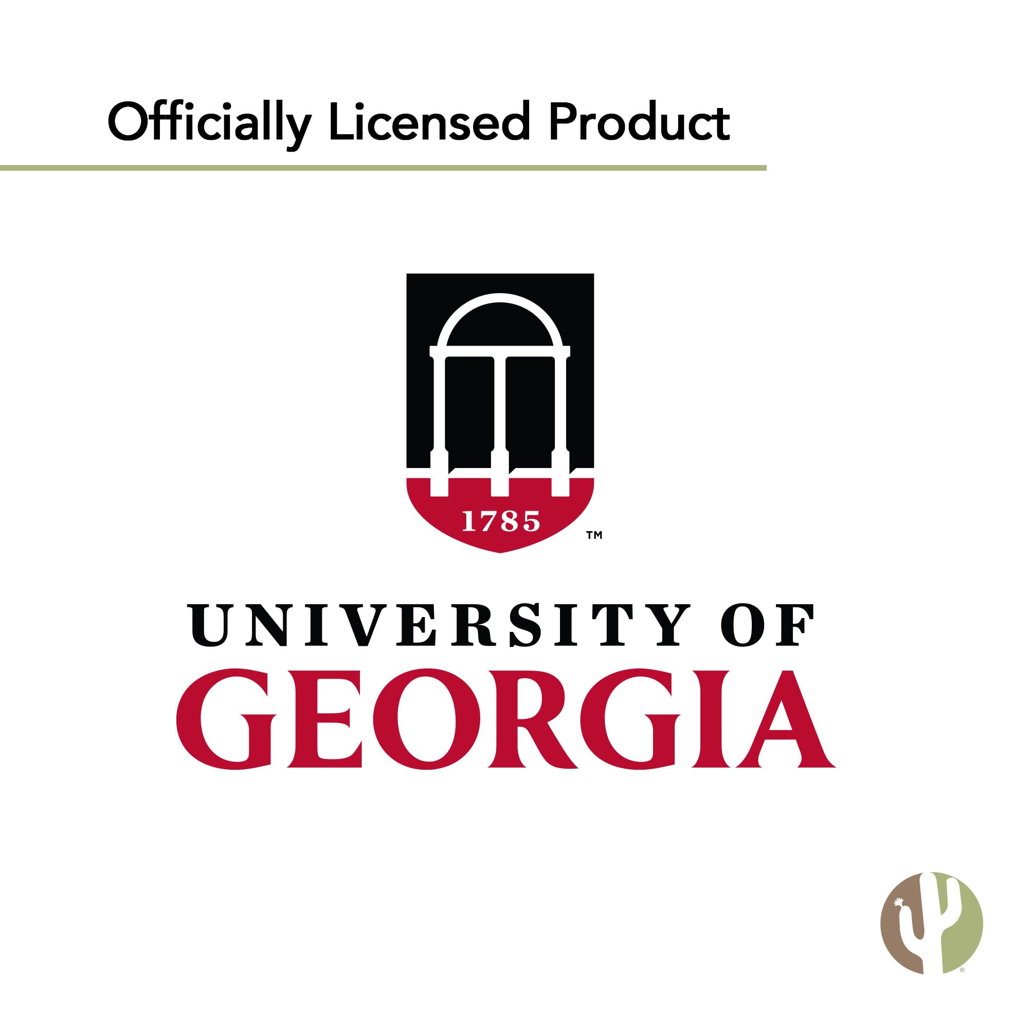 UGA Bulldogs Stickers - Vinyl Decals for Laptop, Water Bottle, Car & Scrapbook | University of Georgia Dawgs Cactus Design | Perfect for Game Day, School Spirit & College Decor