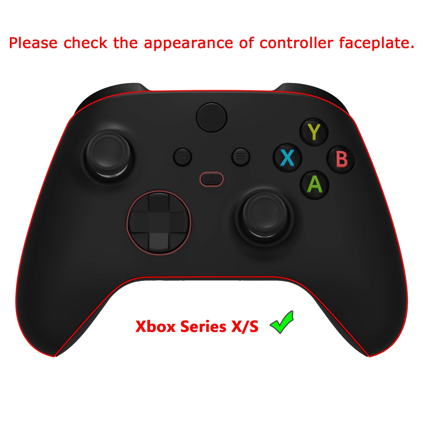 ExtremeRate Red Xbox Series X/S Controller Shell - Soft Touch Grip for Gaming