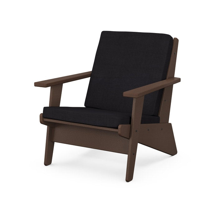 POLYWOOD Riviera Modern Outdoor Lounge Chair - Durable & Weather-Resistant Patio Furniture for Poolside, Garden, and Backyard Relaxation
