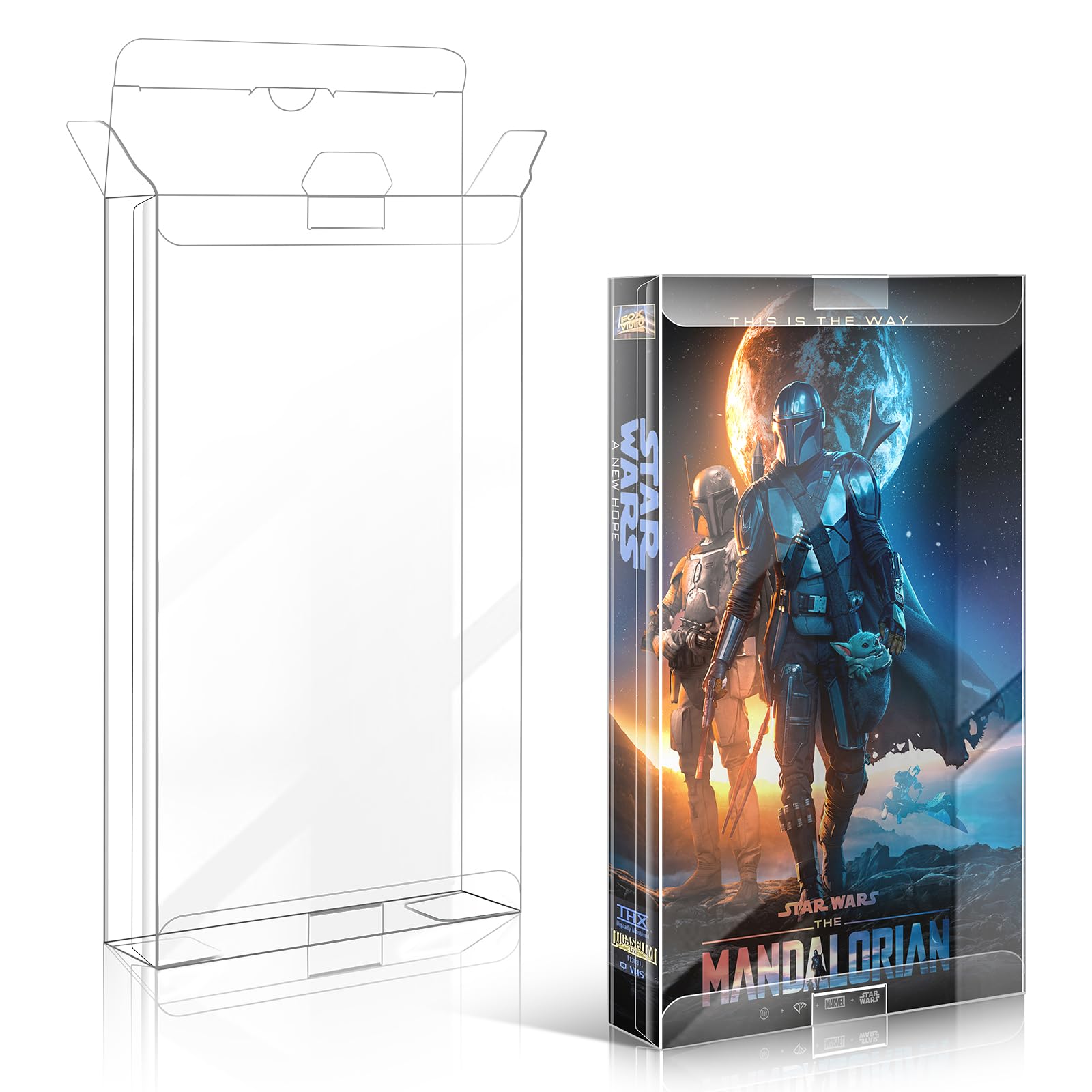 Premium VHS Tape Protector - 20 Pack Durable VHS Cassette Storage Cases for Home, Kitchen & Media Organization | Protect Vintage Movies & Recordings | Perfect for Collectors, Archiving & Display