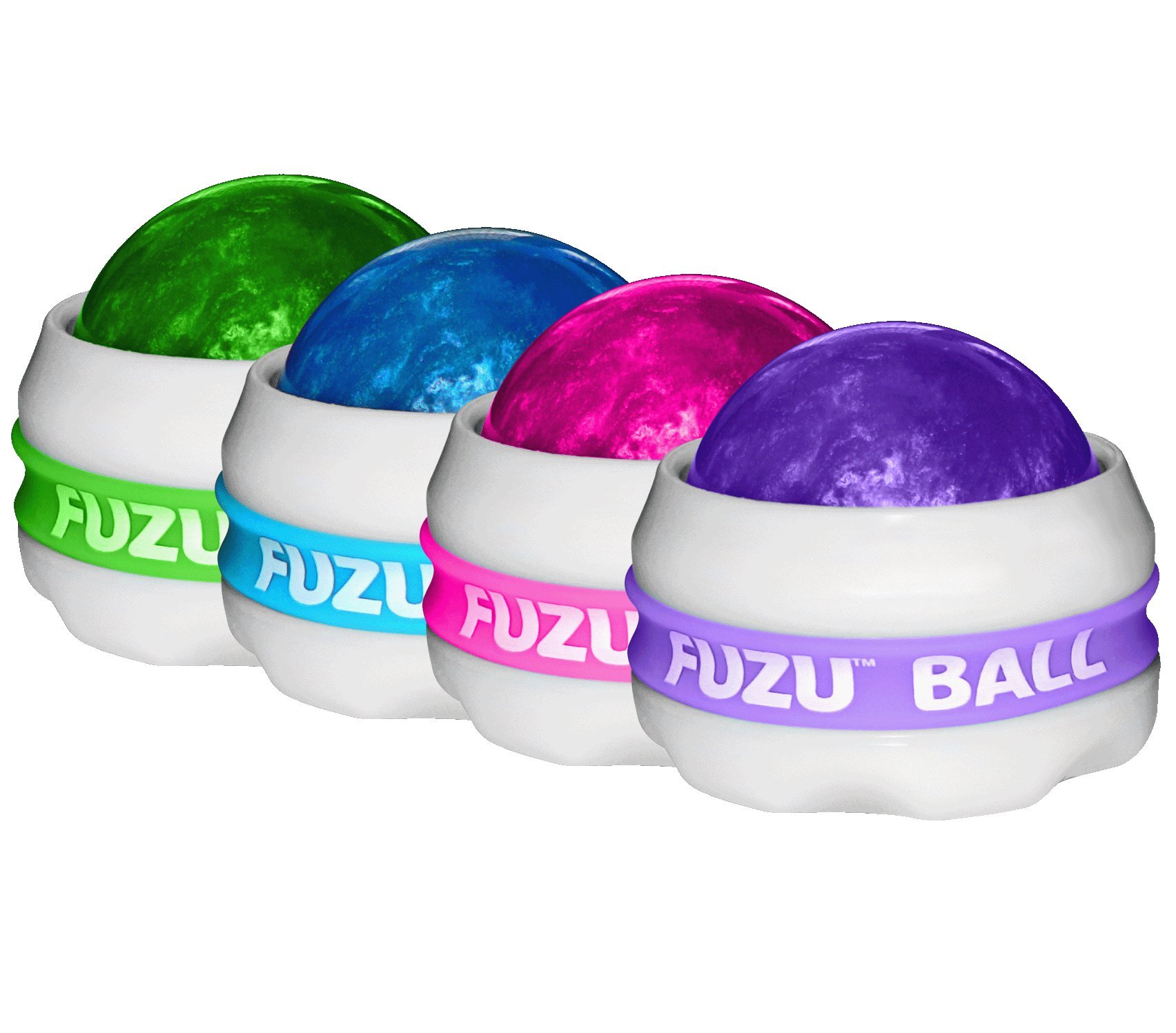 Dual Full Body Massage Balls for Deep Tissue & Stress Relief - Neon Blue Set of 2 - Perfect for Back Pain, Muscle Recovery & Relaxation at Home or Office