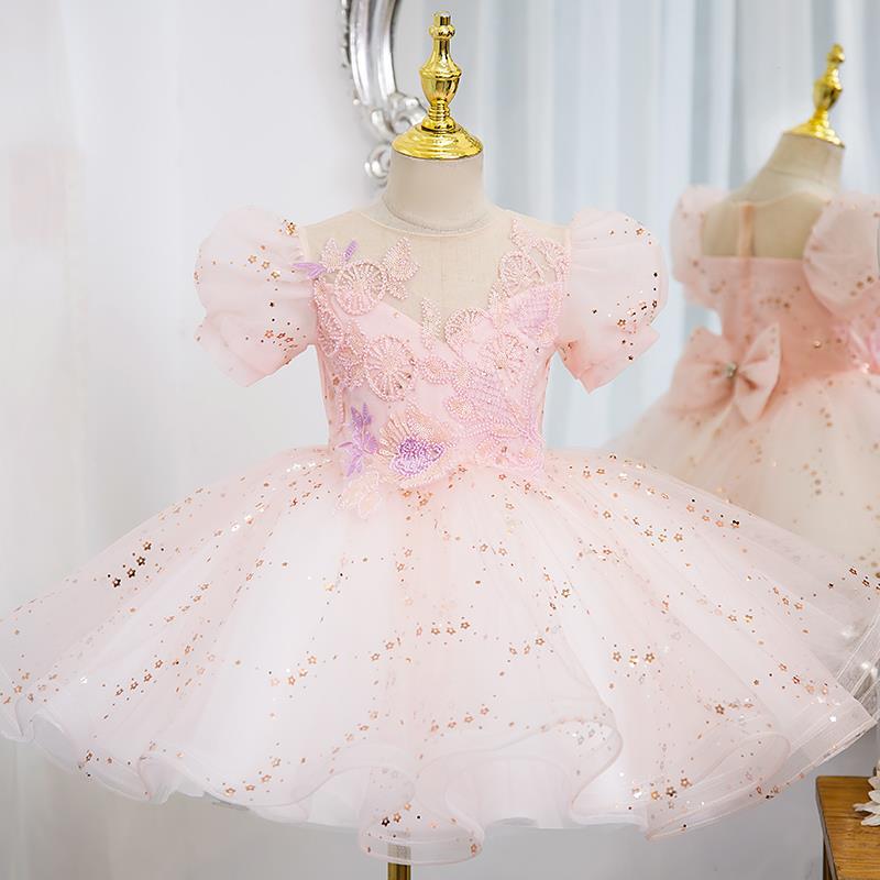 Sparkly Sequins Birthday Party Dress for Baby Girls & Toddlers - Princess Gown for Special Occasions, Photo Shoots & Pageants