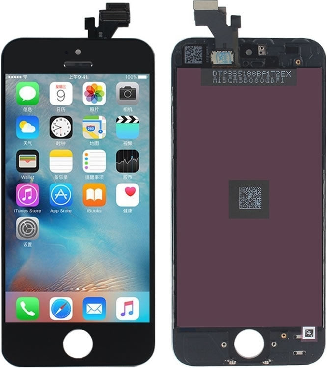 Original iPhone 5 Touch Screen Replacement - High Quality LCD Display Digitizer Assembly with Tools Kit for DIY Repair | Perfect for Cracked or Unresponsive Screen Fixes at Home or Office