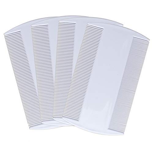 4 Pack Lice Combs for Kids & Adults - Double Sided Nit Comb for Effective Head Lice Detection & Treatment - Durable Lice Removal Tool for Humans & Pets - Perfect for Home, School & Travel Use
