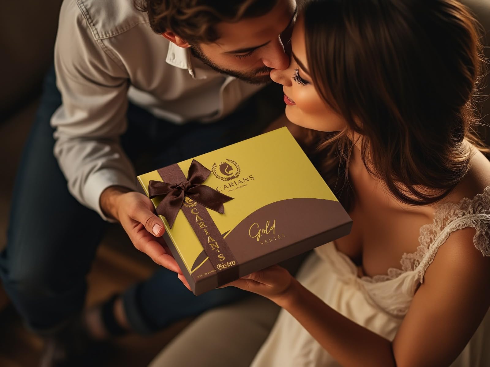Premium Carians Chocolate Gourmet Truffles Gift Box - Assorted Milk & Dark Chocolate Pralines - Luxury Chocolate Gift Basket for Holidays, Birthdays & Corporate Gifting