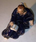 Bonsai Boy Ceramic Figurine - Miniature Man Reading Book Statue for Home Decor, Zen Garden, Office Desk & Bookshelf Display | Unique Gift Idea for Book Lovers