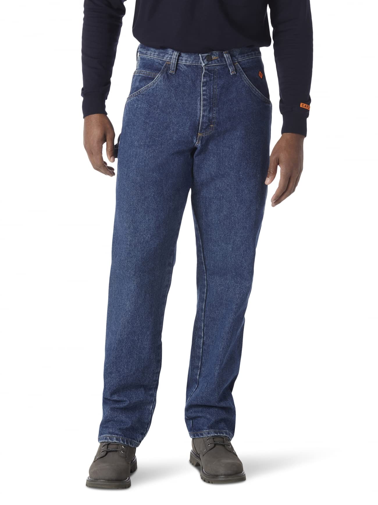 Wrangler Men's Riggs Workwear Flame Resistant Carpenter Jeans - Durable FR Work Pants for Construction, Carpentry & Industrial Safety | OSHA Compliant Workwear