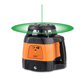 Geo FENNEL FLG 245HV Green Beam Self-Leveling Rotary Laser Level with Digital Tracking Receiver - Perfect for Construction, Landscaping & DIY Projects