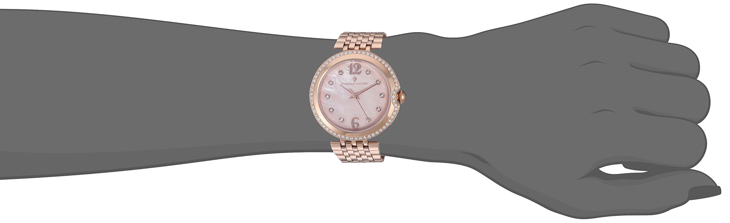 Elegant Rose Gold Women's Watch - CV1614 Jasmine Analog Quartz Timepiece for Casual, Office & Special Occasions