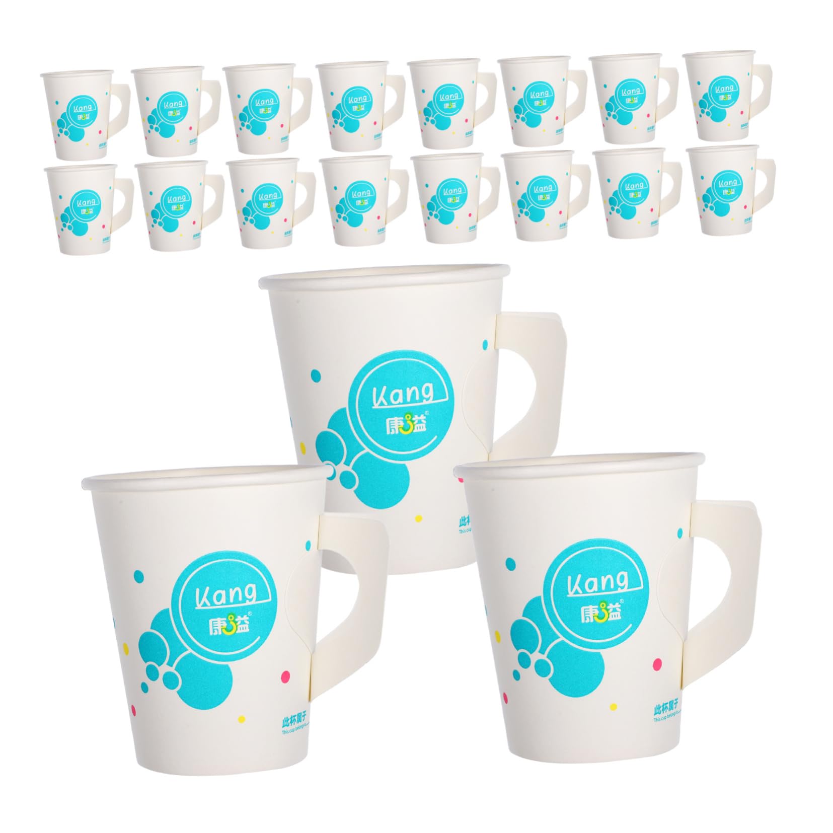 PartyKindom 150-Pack White Paper Cups - Hot Chocolate, Espresso, Juice & Mousse Disposable Cups for Parties, Cafes & Home Entertaining