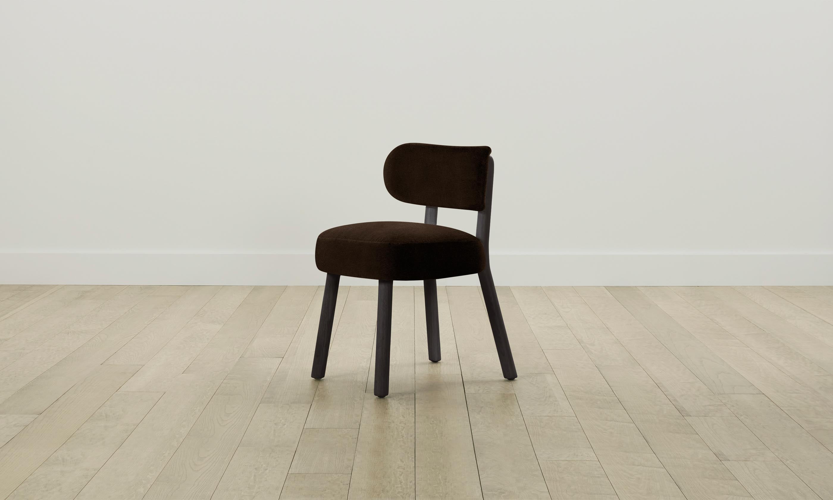 Premium Mohair Chocolate Jane Dining Chair - Elegant & Comfortable Seating for Home, Office & Restaurant Use