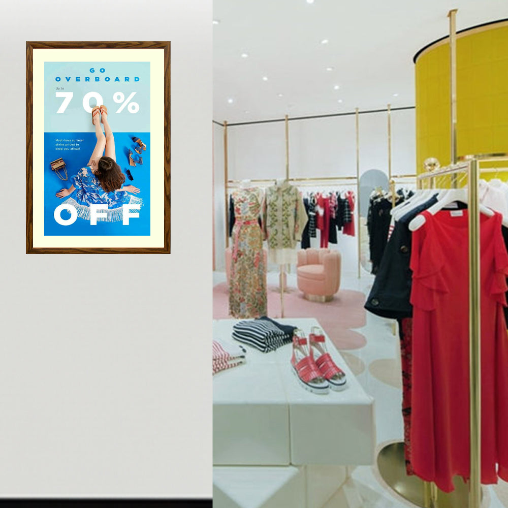 Premium 30x36 Designer Wood Snap Frames for Posters - 4 Wide Matboard Display - Perfect for Art Galleries, Home Decor & Office Presentations