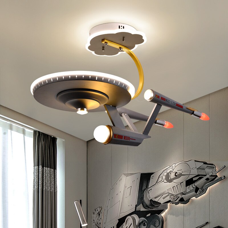 Galaxy LED Night Light for Kids Room - Space-Themed Nursery Decor, Cool Starship Design for Bedroom, Perfect for Bedtime, Playroom & Relaxation