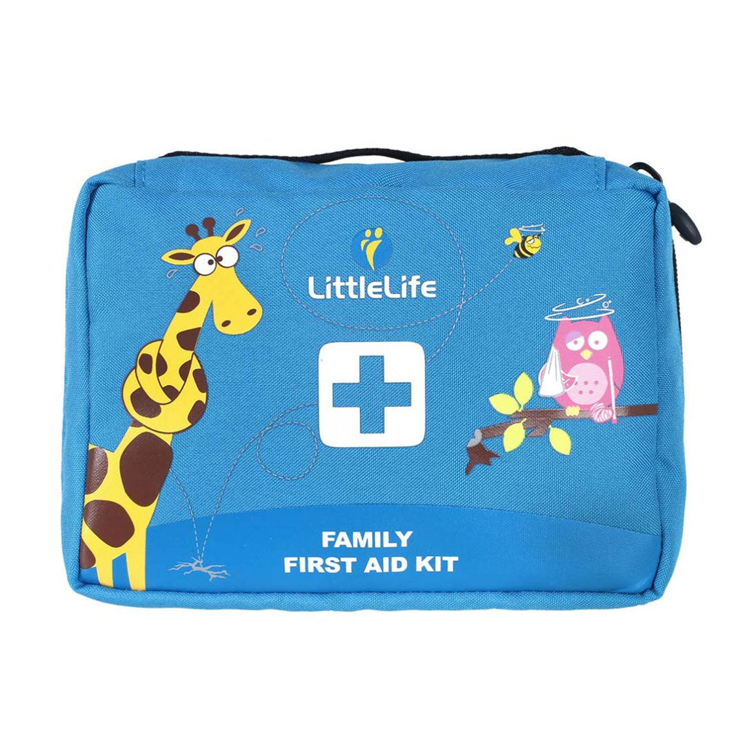 Littlelife Family First Aid Kit - 120-Piece Emergency Medical Supplies for Home, Car & Travel | Compact First Aid Box for Cuts, Burns & Injuries | Essential Safety Kit for Camping, Hiking & Outdoor Adventures