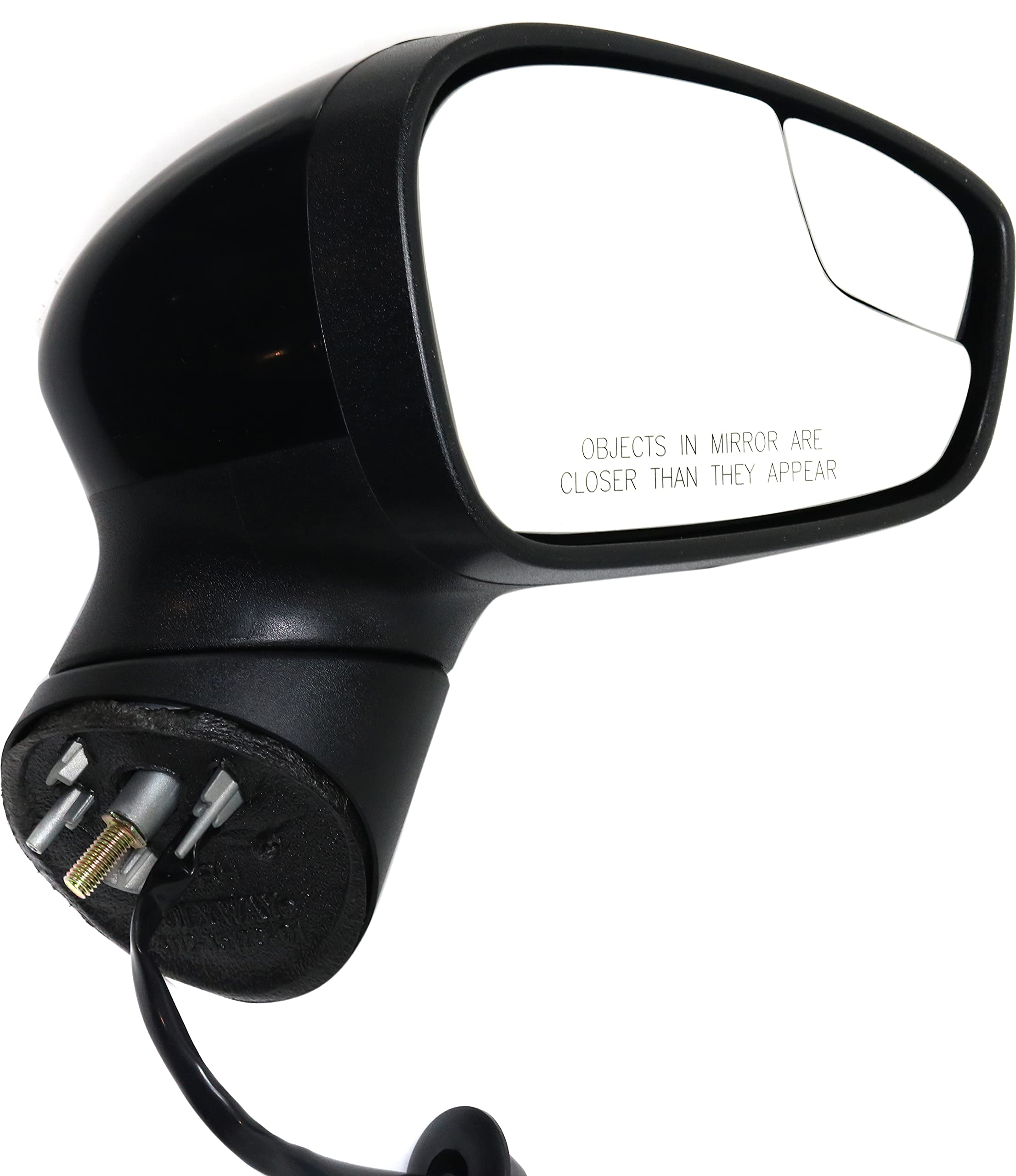 2014-2019 Ford Fiesta Power Side Mirrors - Driver & Passenger Side with Turn Signal & Spotter Glass (Paintable) | Replacement for Non-Cold Weather Package Models | Perfect for Parking Assistance & Blind Spot Visibility