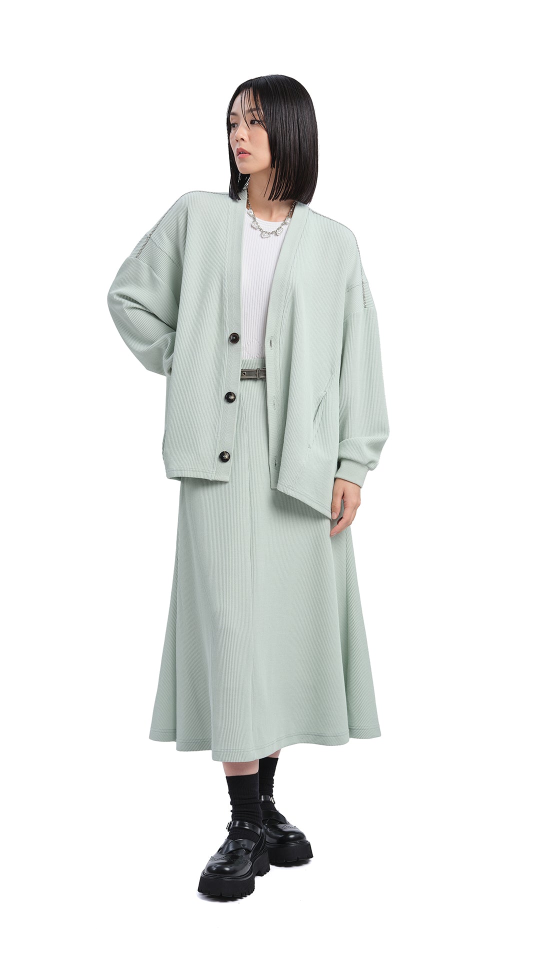 Oversized Cut Sewn Cardigan for Women - Soft & Cozy Long Sleeve Open Front Sweater | Perfect for Fall, Winter, Layering & Casual Outfits