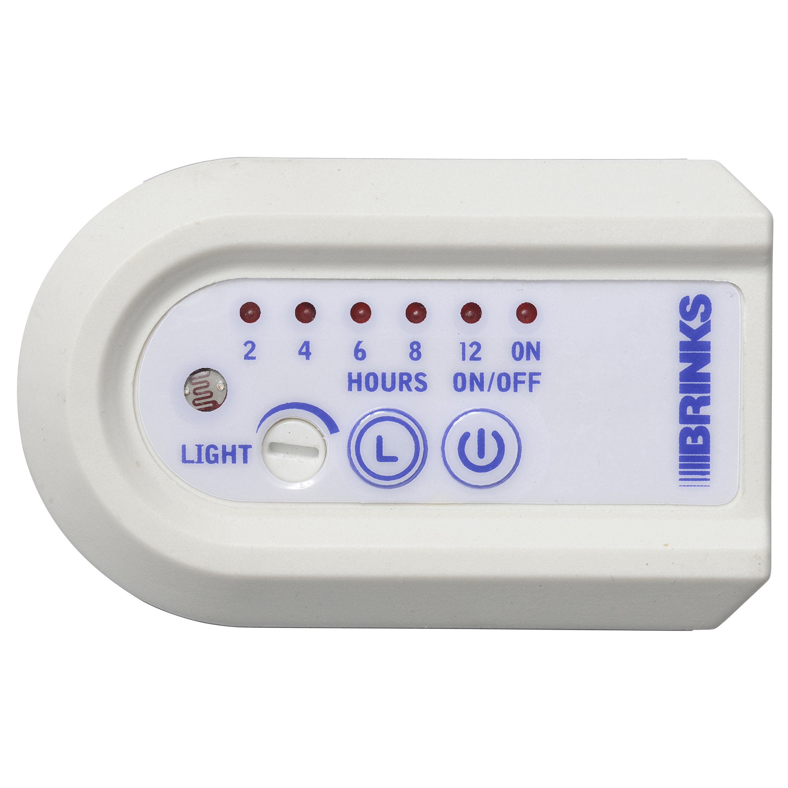 BRINKS Indoor Digital Timer with Photocell - Programmable 2-Hour Increment Settings for Home Automation & Energy Savings | Perfect for Lights, Appliances & Holiday Decorations