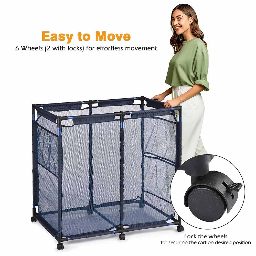 TheLAShop Large Mesh Pool Float Storage Bin with Pockets - Perfect for Organizing Pool Toys, Beach Gear & Outdoor Essentials