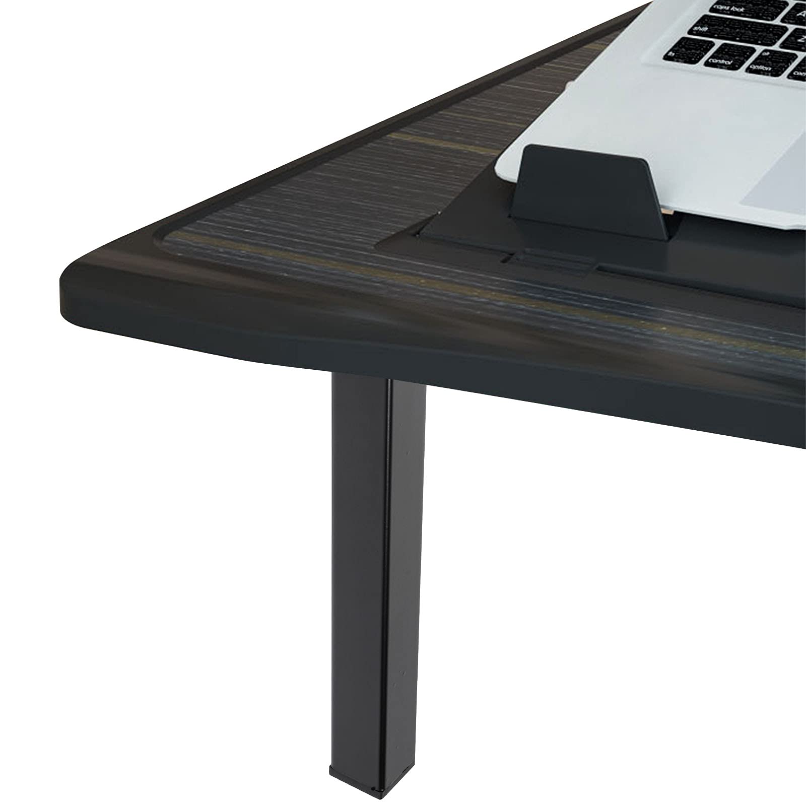 4PCS Square Tube Base Folding Table Legs - Adjustable Furniture Legs for Laptop Desk, Bed Table & DIY Replacement - Sturdy & Space-Saving Design for Home Office, Dorm Room & Small Spaces
